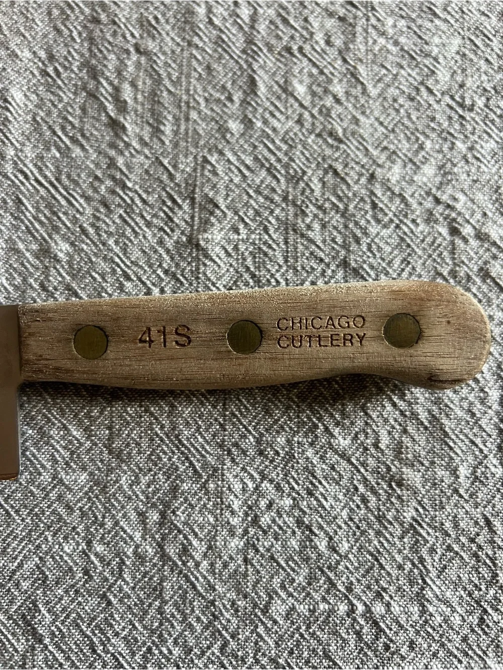 Chicago Cutlery; vintage Wood-Handled 6”, 41S , kitchen Knife